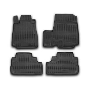 Honda CR-V Floor Mats - Omac - Rubber TPE - Black - '07-'11